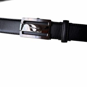 Mens Black Fully Adjustable Belt from Carven Paris, approx 40” -  44”